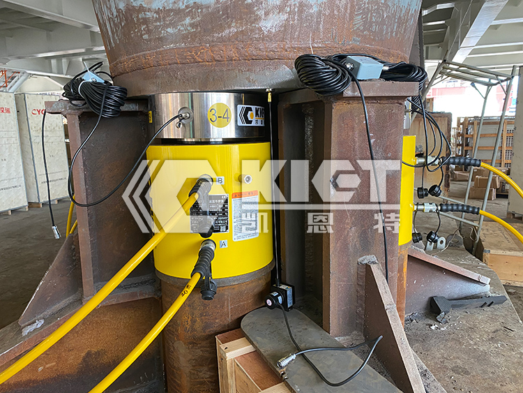 單臺(tái)稱(chēng)重液壓千斤頂頂升噸位400T