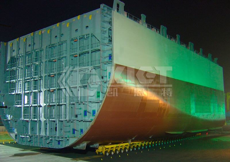 自行式液壓模塊運(yùn)輸車用于船舶分段廠區(qū)運(yùn)輸