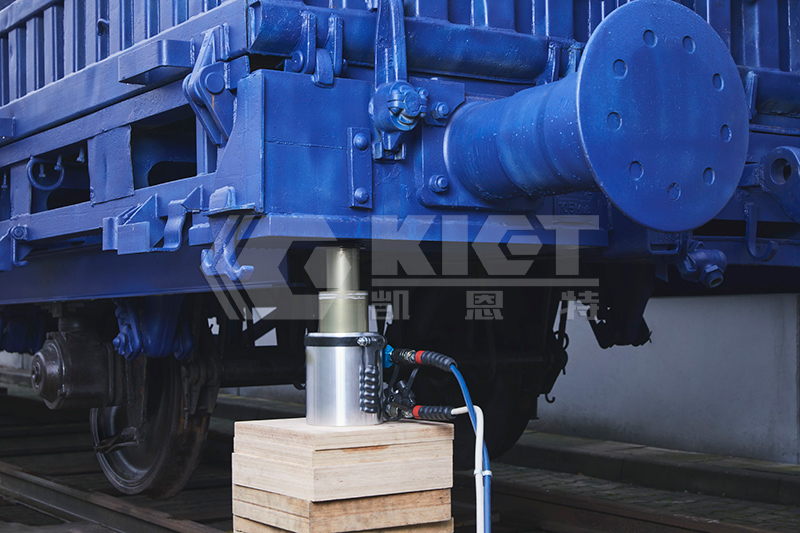 雙作用鋁制多級液壓千斤頂用于火車脫軌頂升就位