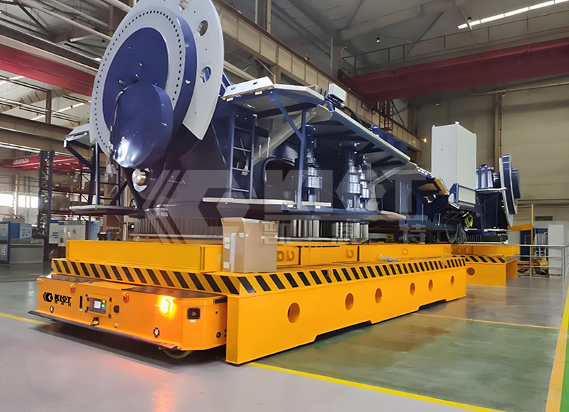 智能重載移運(yùn)車用于風(fēng)電機(jī)艙移運(yùn)