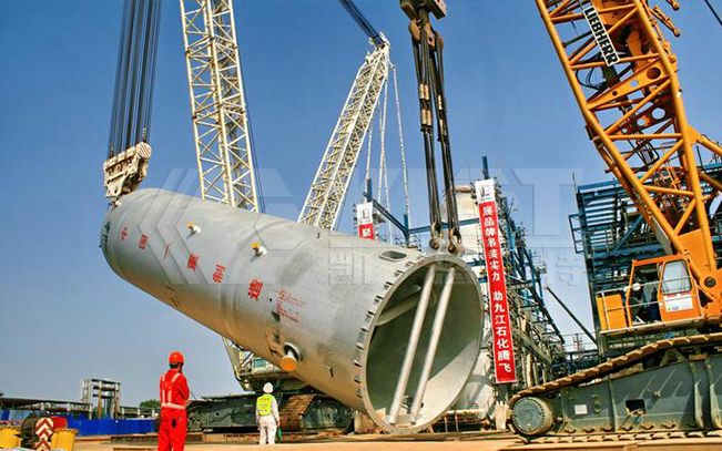 同步提升液壓系統(tǒng)用于石化壓力容器、丙烯塔同步提升安裝