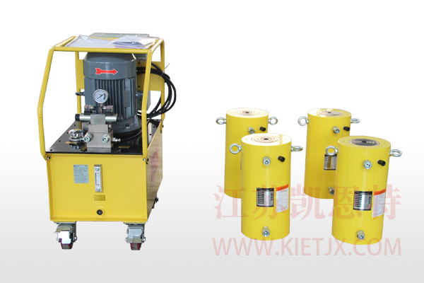 電動(dòng)液壓泵站一拖四大噸位液壓千斤頂【2.2KW、電磁換向閥】