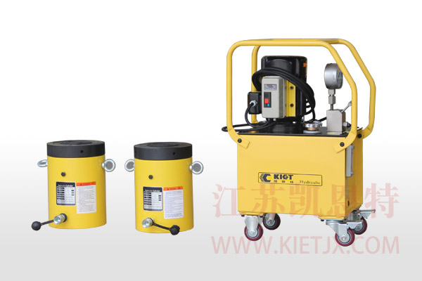 電動(dòng)液壓泵站一拖二單作用液壓千斤頂【2.2KW、手動(dòng)換向閥】