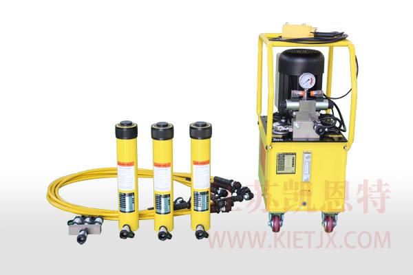 電動(dòng)液壓泵站一拖三單作用液壓千斤頂【2.2KW、手動(dòng)換向閥】
